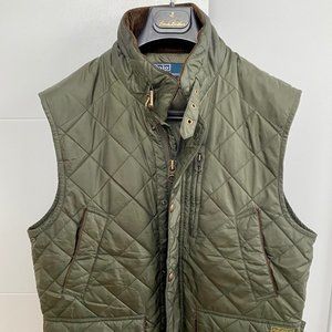 Polo Ralph Lauren Men's Quilted Vest Medium Green